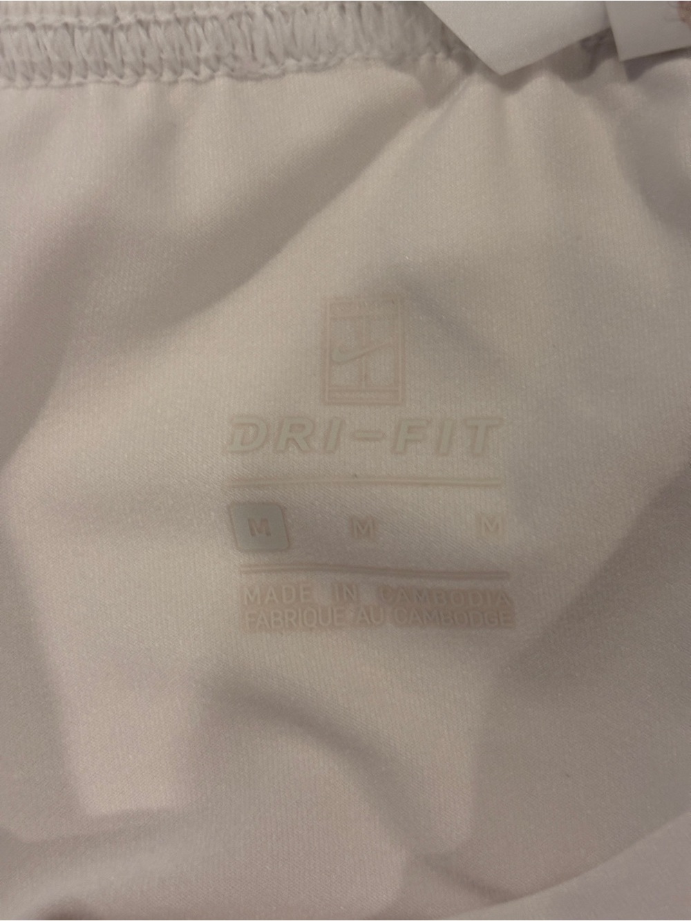 Nike White Ribbed Tennis Skort Athletic Skirt - Picture 4 of 4